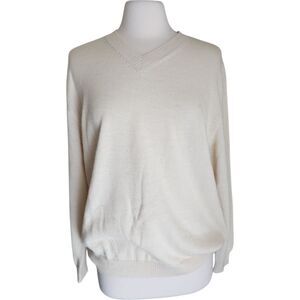 Peruvian Connection 100% Baby Alpaca Sweater‎ Sz M Long Sleeve V Neck Peru Wool